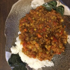 レンズ豆のインドダールカレー